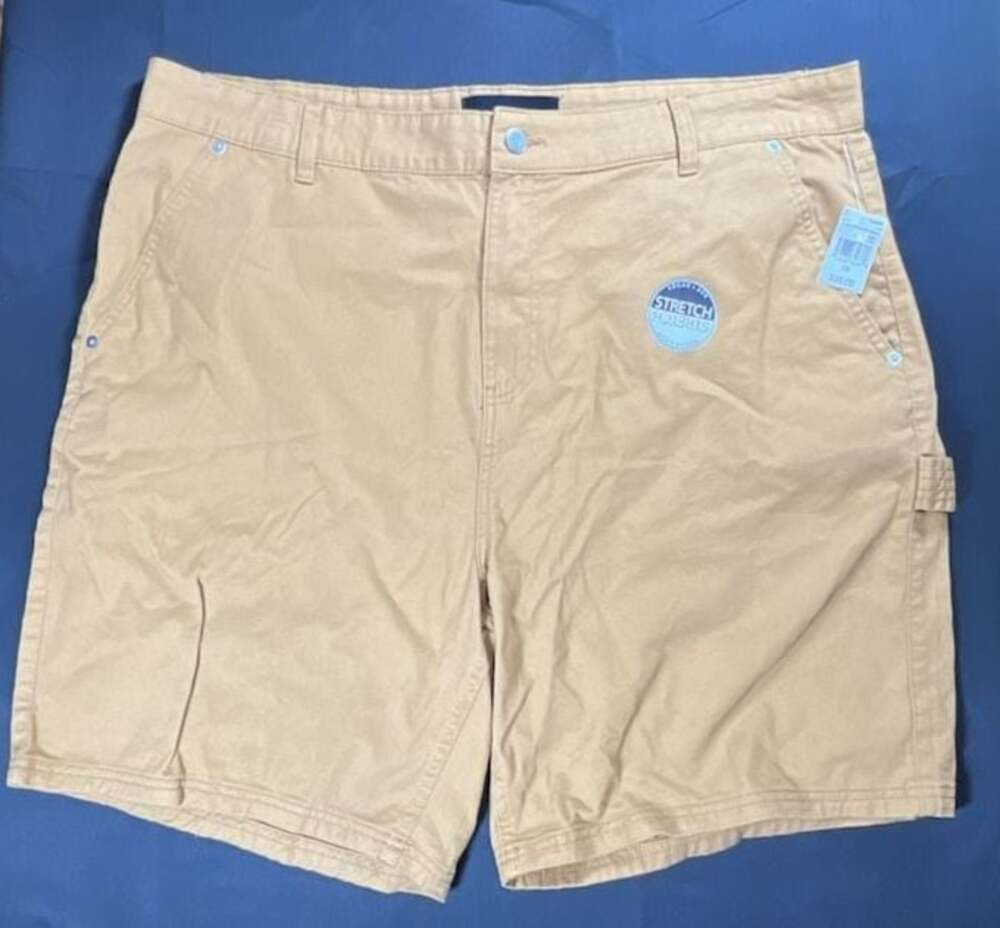 Edgar + Ash Men's Stretch Carpenter Shorts Size 38 Brown
